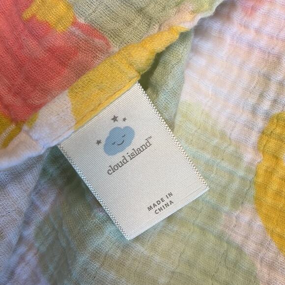 Cloud Island 100% Cotton Muslin Blankets Large "You are Loved" Floral (Two) - Picture 5 of 6